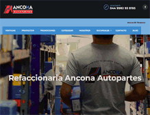 Tablet Screenshot of anconaautopartes.com